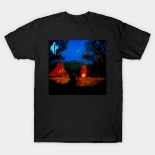 LukjanovArt Death watching a couple camping T-Shirt